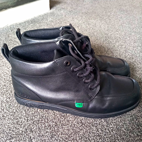 Kickers black leather chukka - kickers,