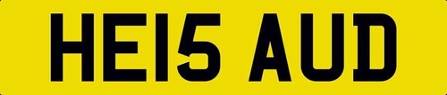 Aud number plate - aud,