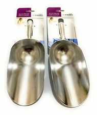 2x LARGE ALUMINIUM FOOD SCOOP