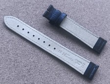 18mm Hirsch Crock Alligator Embossed Leather Watch Strap Premium Quality