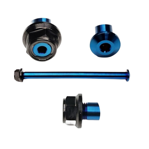 Titanium axle lock nut - titanium,