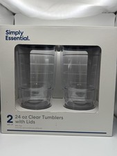 24 Oz Clear Tumblers Set Of 2