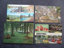 4 Vintage Postcards of Bewdley Worcs. St. Anne's Church West Midland Safari Park