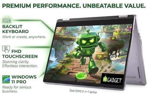 Dell 2in1 laptop pc - 13.3",