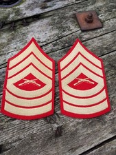 AMERICAN WW2 USMC MARINE CORPS MASTER SERGEANT RANK STRIPES