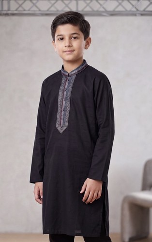 Boys premium cotton black - boys,