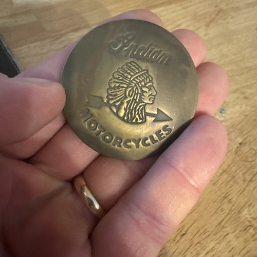 Indian motorcycle vest pinback - indian,