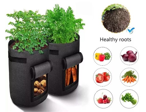Breathable fabric grow bags - breathable,
