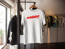 BOOOM IBIZA T-SHIRT SPACE PACHA PRIVILEGE DANCE CLUBBING RAVE HOUSE WHITE ISLAND