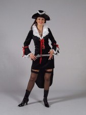 Ladies Black Pirate Musketeer
