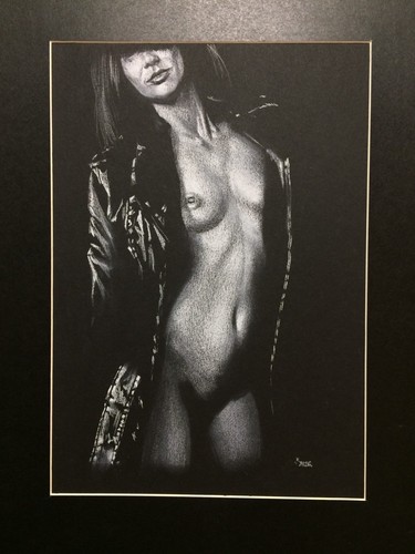 Original art drawing - drawing, nude
