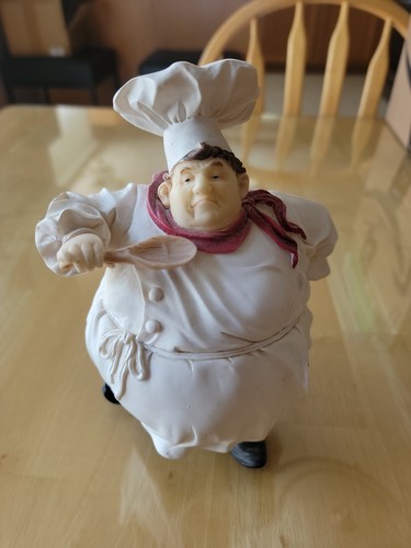 Fat chef statue - fat,