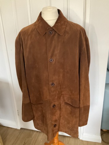 Gents brown suede jacket - suede,
