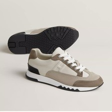 Brand New Hermes Mens Trail Sneaker 42 multicolore beige glaise