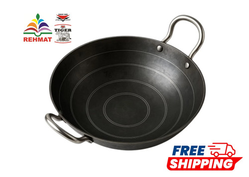 Heavy duty iron karahi kadai - iron,
