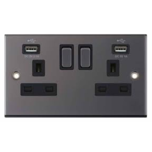 Gang amp switched socket - 2,