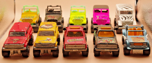 10x vintage majorette 4x4s - vintage,