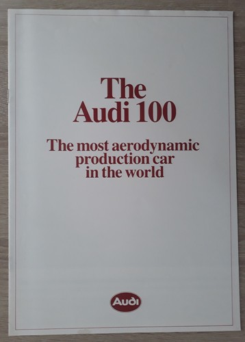 Audi 100 saloon range brochure - audi,