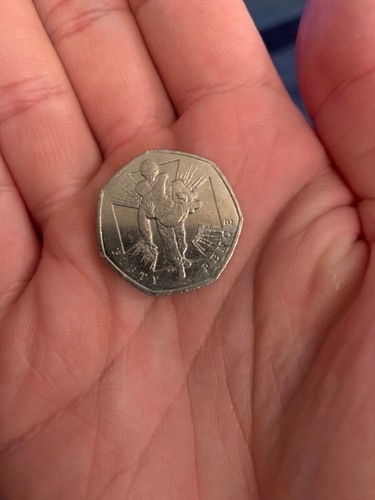 Wounded soldier 2006 50p coin - 2006,