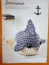SAMANTA FORNINO JAWSOME QUIRKY SHARK POUFFE 55" CIRCUMF CROCHET PATTERN SEE DESC
