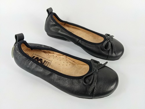 Step2wo black leather ballet - black,