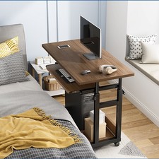 Over Bed Table Mobility Aid Hospital Overbed Adjustable Height Laptop Tray Stand