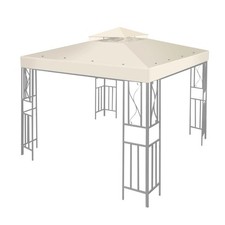 Flexzion Gazebo Cover Replacement Canopy Top 10x10 Ft (3m x 3m) - Double Tier...