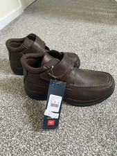 BNWT Cotton Traders Mens Brown Boots Size 7 hook & loop fastening
