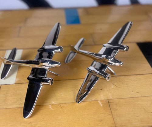 Pair chrome aircraft - pair,