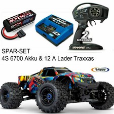 Traxxas Wide Maxx Monster Truck Rock'n Roll + 4S 6700mAh Battery + Charger RTR