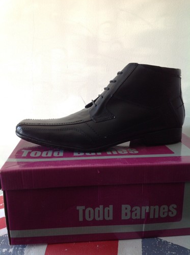 Todd barnes black leather lace - leather,