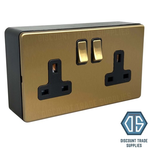 Antique gold satin brass - /,