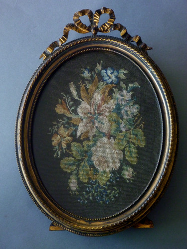 Antique petit point needlework - antique,