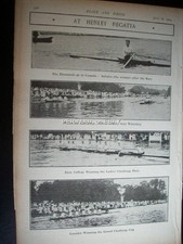 1904 ROWING @ Henley Toronto Winnipeg Leander Eton teams: magazine photos 7O