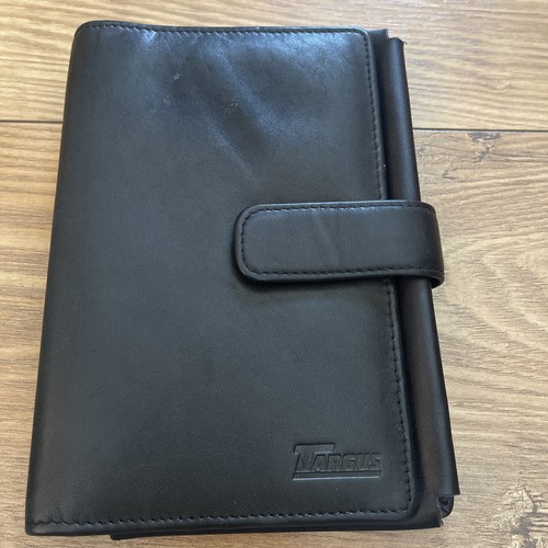 Targus black leather wallet - black,