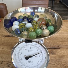 Vintage glass big marbles - glass,