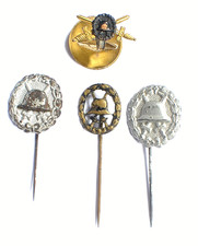 WW1 German 4 X miniature Wound