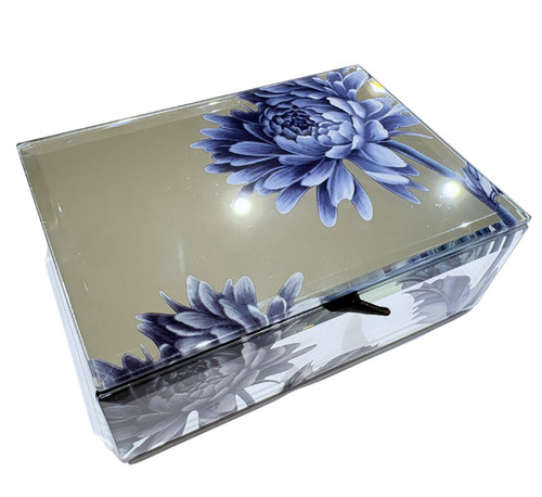 Vintage mirrored glass - mirrored,
