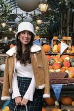 Zara Camel Suede Leather