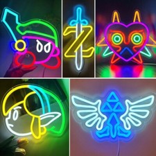 Zelda neon LED wall sign Nintendo game room wall decor The Legend of Zelda gift