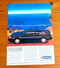 NISSAN SUNNY ZX COUPE - FRAMEABLE COLLECTIBLE ORIGINAL CLASSIC CAR ADVERT