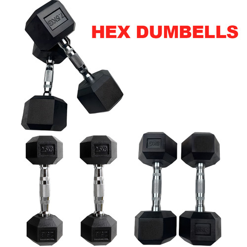 Hex dumbbells set 7 - hex,