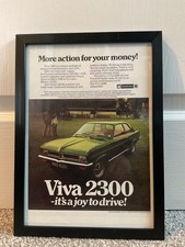 Vauxhall Viva Original Classic Car framed advert