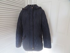 Joules Navy removable hood coat size 16 - small fit 14??