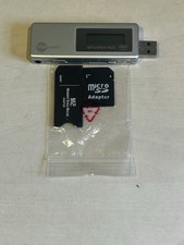MPMan 256MB USB MP3 Player Recorder Bundle Hardly Used With Memory Card Adapters