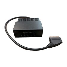 5 In 1 Scart Adapter - Button Switch Box