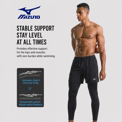 Mizuno men 1 swim - men’s, 2-in-1