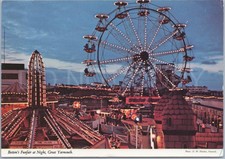 Vintage Postcard Botton's Funfair Great Yarmouth England Ferris Wheel