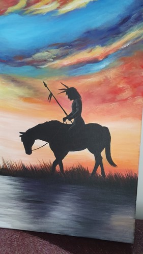 Native american horse - american, on