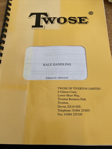 Twose tiverton bale handling - tiverton, ,bale